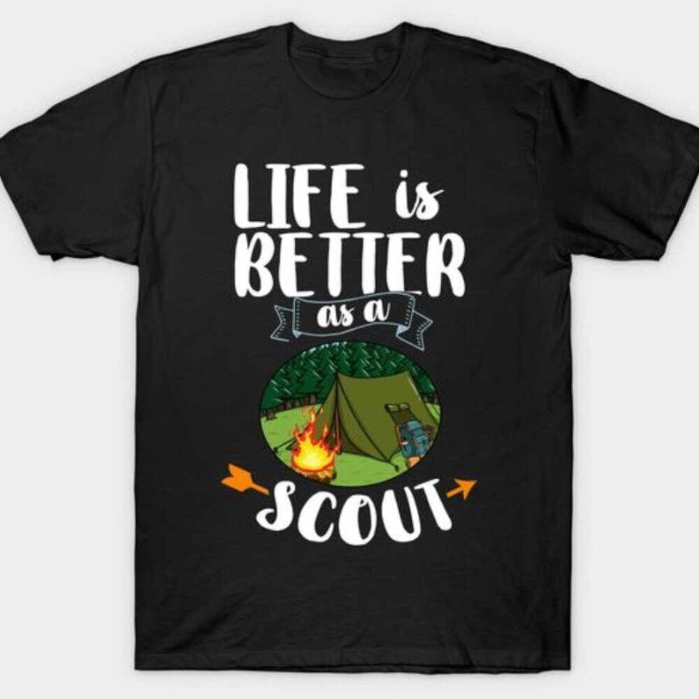 Scout Leader Scouting Guide Knots Outdoor Adventure T-Shirt 73